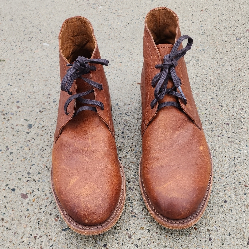 Frye Chestnut Brown Leather Chukka Boots 10 D - Picture 2 of 10
